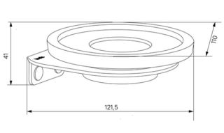 Мыльница IDDIS Noa NOABLG0i42 чёрный матовый